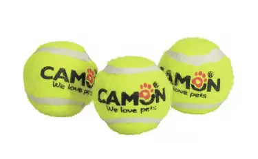 Купить camon Игрушка для собак Мяч теннисный с пищалкой