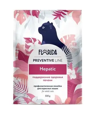 Купить florida preventive line hepatic сухой корм для кошек "Поддержание здоровья печени"