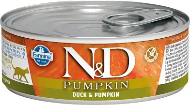 Farmina n&d pumpkin консервы для кошек (утка и тыква)
