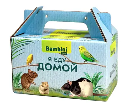 Купить bambini pets переноска - кормушка для птиц и грызунов
