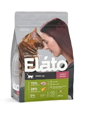 Elato сухой корм для взрослых кошек с ягненком и олениной
