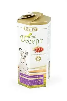 TiTBiТ лакомство для собак печенье "Био десерт" с печенью мини