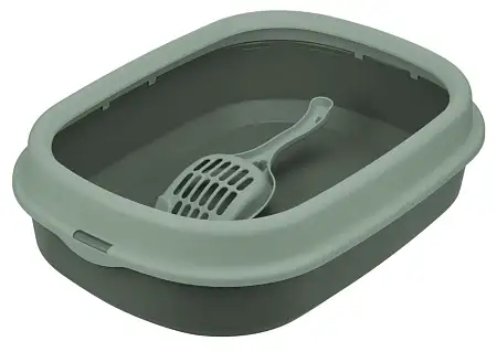 Купить homecat frost touch туалет для кошек с низким бортом и совком нефритовый