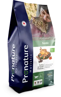 Pronature Holistic Нордико сухой беззерновой корм для кошек всех возрастов с домашней птицей