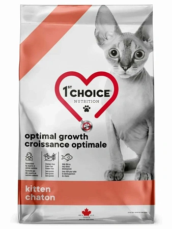 Купить 1st choice gf Сухой Корм для котят треска, лосось (Оптимальный рост)