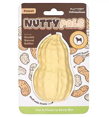 Nutty Pals Durable Peanut игрушка интерактивная для собак из натурального каучука  